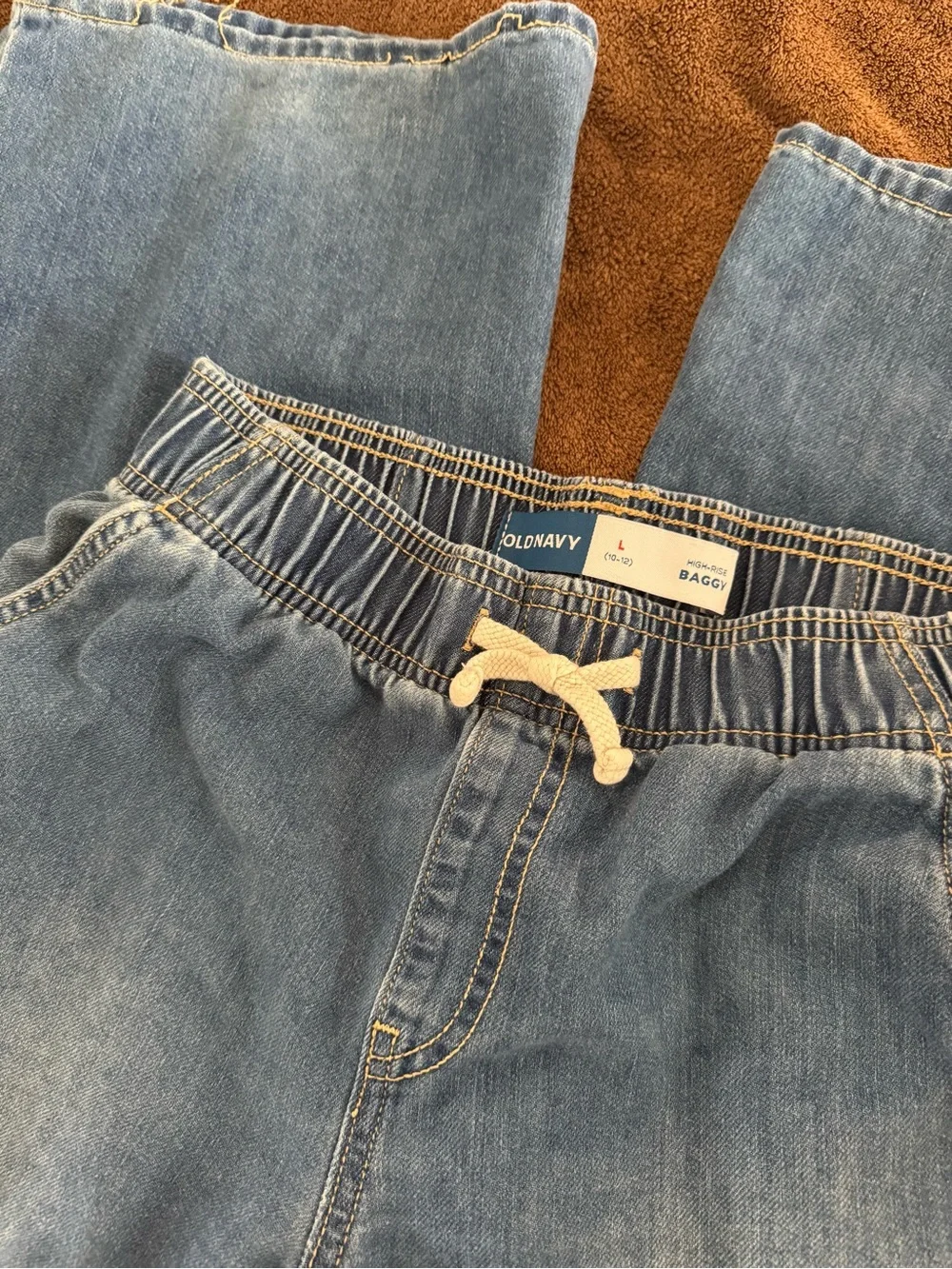 Old Navy High-Rise Baggy Jeans - Denim Blue